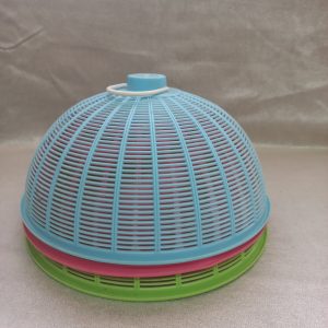 Set of 3 Colorful Food Covers with Handle